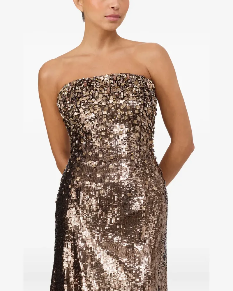 Jenny Packham Rey mocha maxi dress - Braun Braun