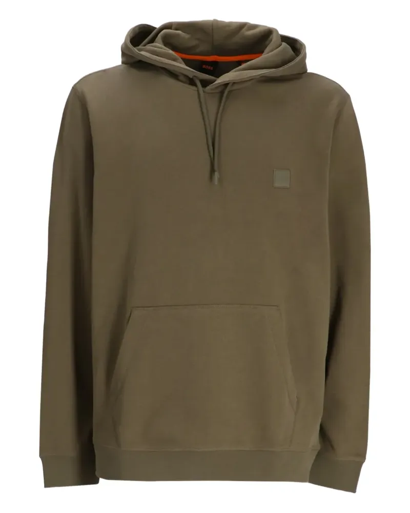 HUGO BOSS Hoodie mit Logo-Applikation - Grün Grün