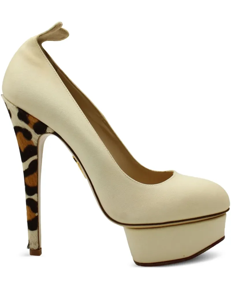 Charlotte Olympia Pumps mit Leoparden-Print - Nude Nude