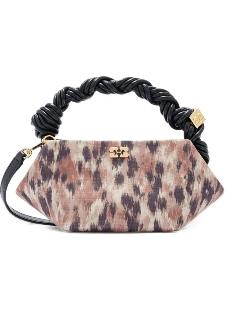 Ganni Bou Handtasche mit Flechtriemen - Braun Braun