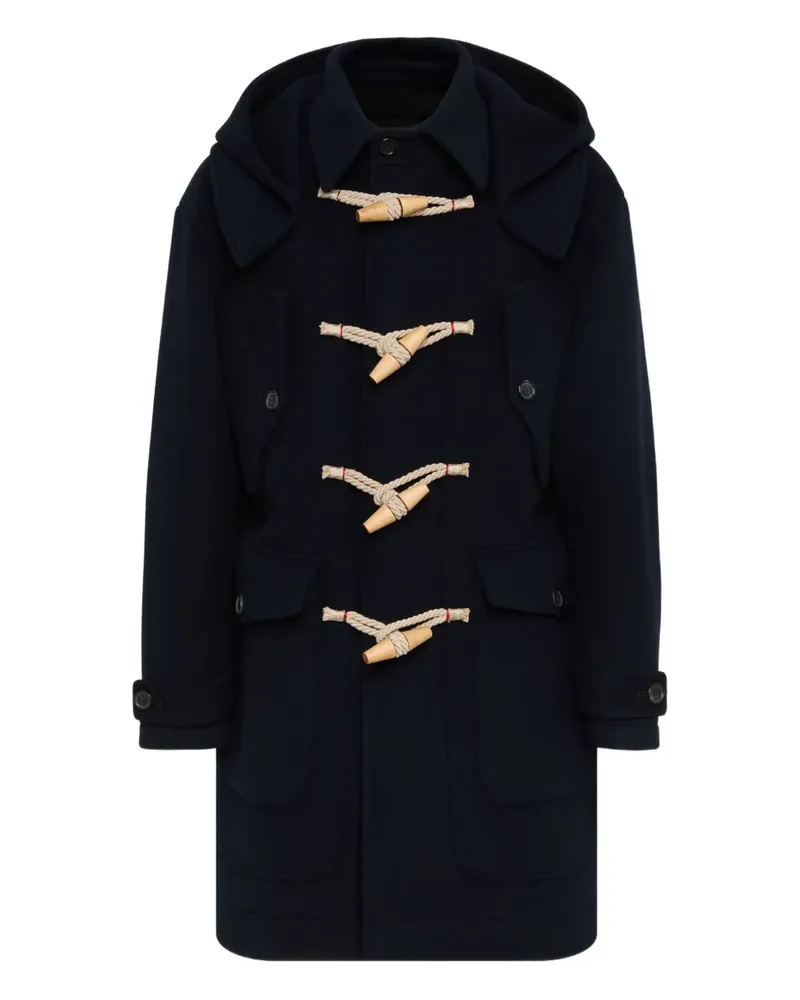Dsquared2 Dufflecoat mit Kapuze - Blau Blau