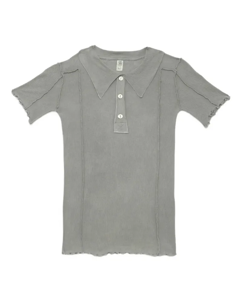 Baserange Omato ribbed polo - Nude Nude