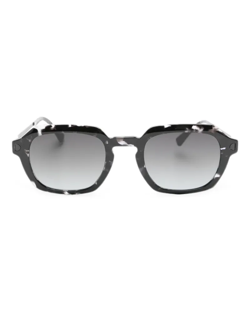 Mykita Kabal Sonnenbrille mit geometrischem Gestell - Schwarz Schwarz