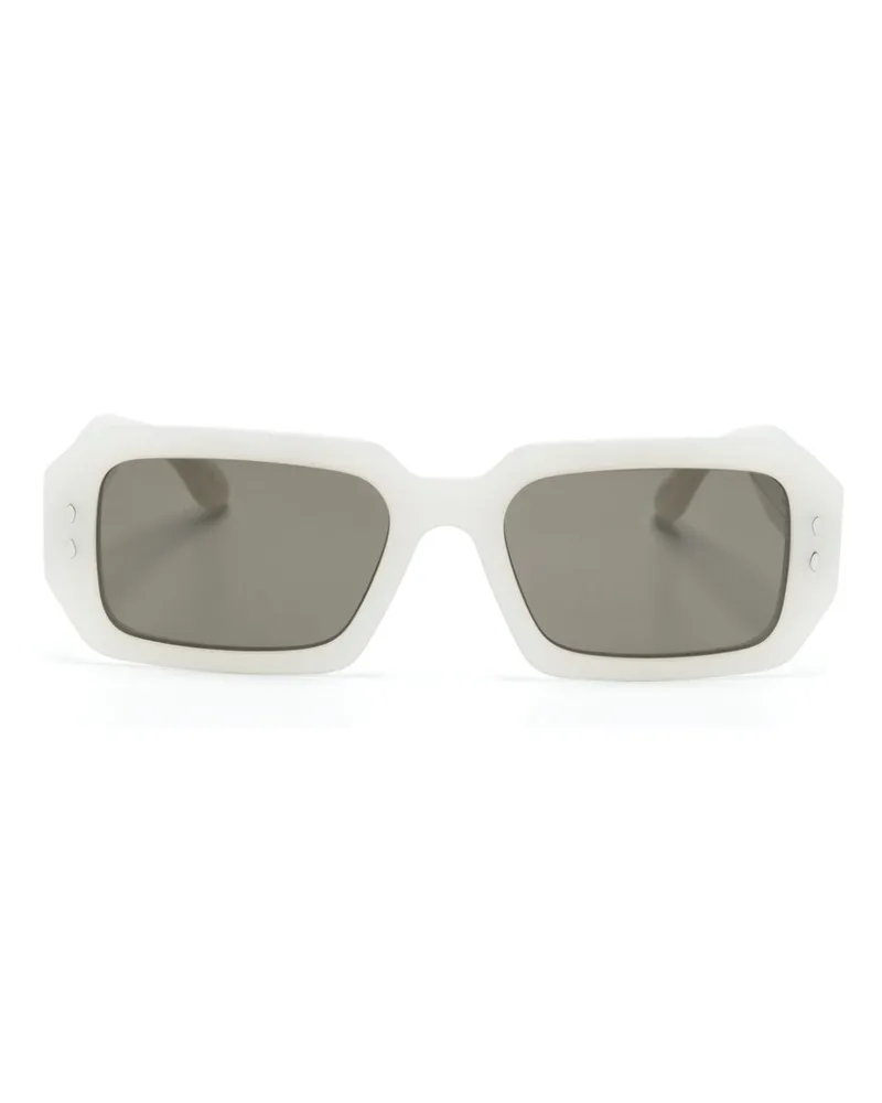 Isabel Marant Eckige Sonnenbrille - Weiß Weiß