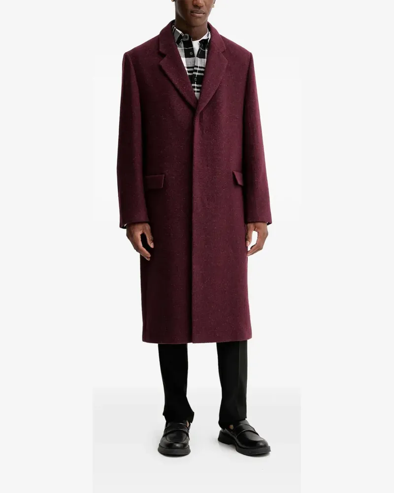 HUGO BOSS Einreihiger Mantel - Rot Rot