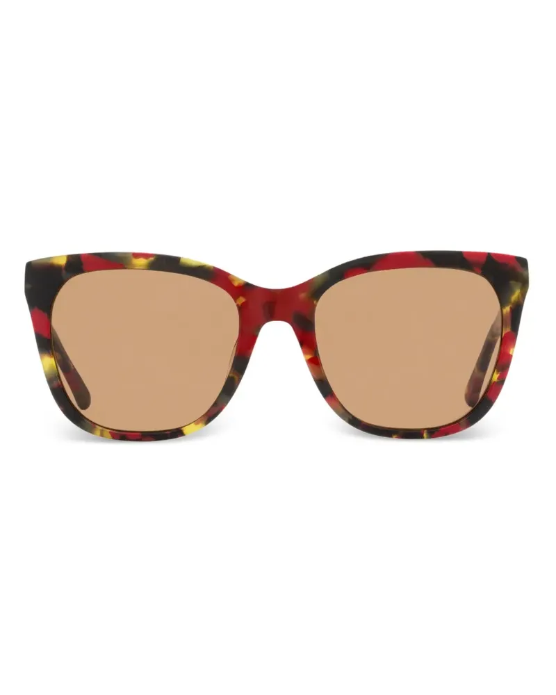 Diane von Furstenberg The Diane Sonnenbrille mit eckigem Gestell - Rot Rot