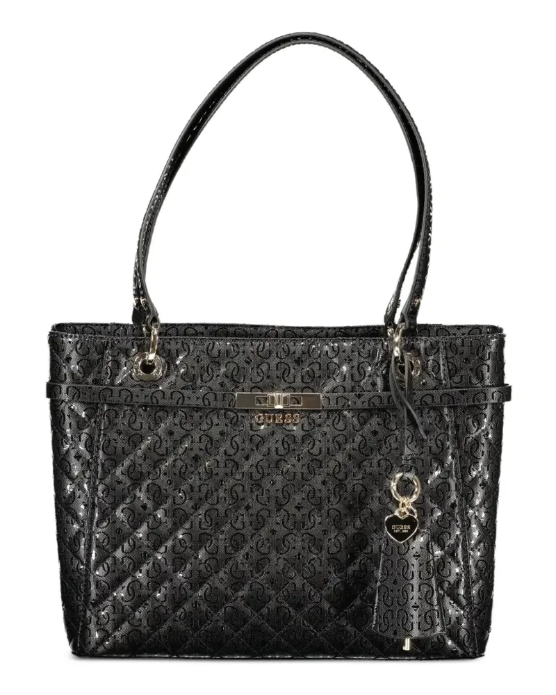 Guess quilted tote bag - Schwarz Schwarz