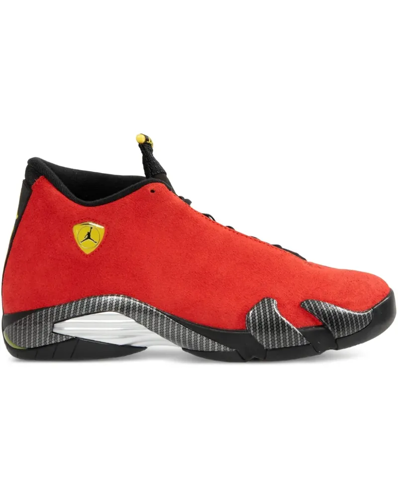 Jordan x Ferrari Air Basketball-Sneakers aus Wildleder - Rot Rot