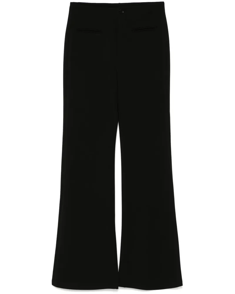 b+ab Ausgestellte High-Waist-Hose - Schwarz Schwarz