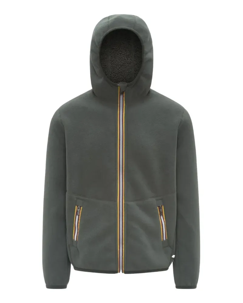 K-Way Wendbare Kapuzenjacke - Grau Grau