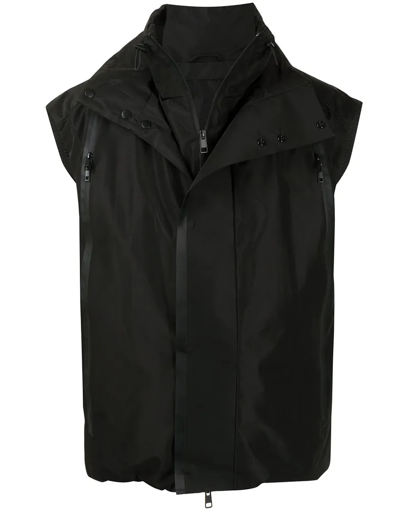3.1 phillip lim Gefütterte The Journey Weste - Schwarz Schwarz