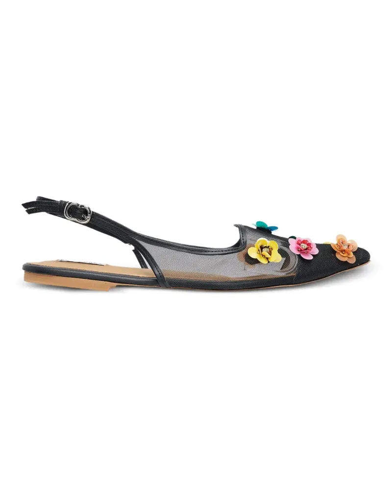 Pace Ava floral-embellished ballet flats - Weiß Weiß