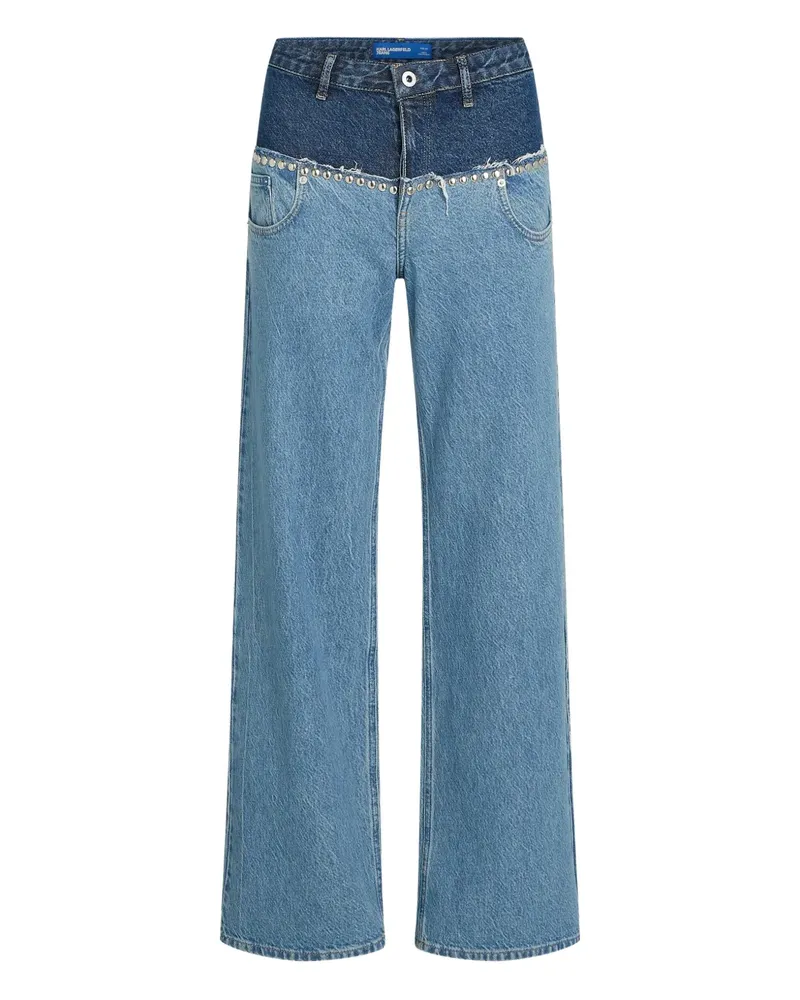 Karl Lagerfeld Jeans mit Nieten - Blau Blau