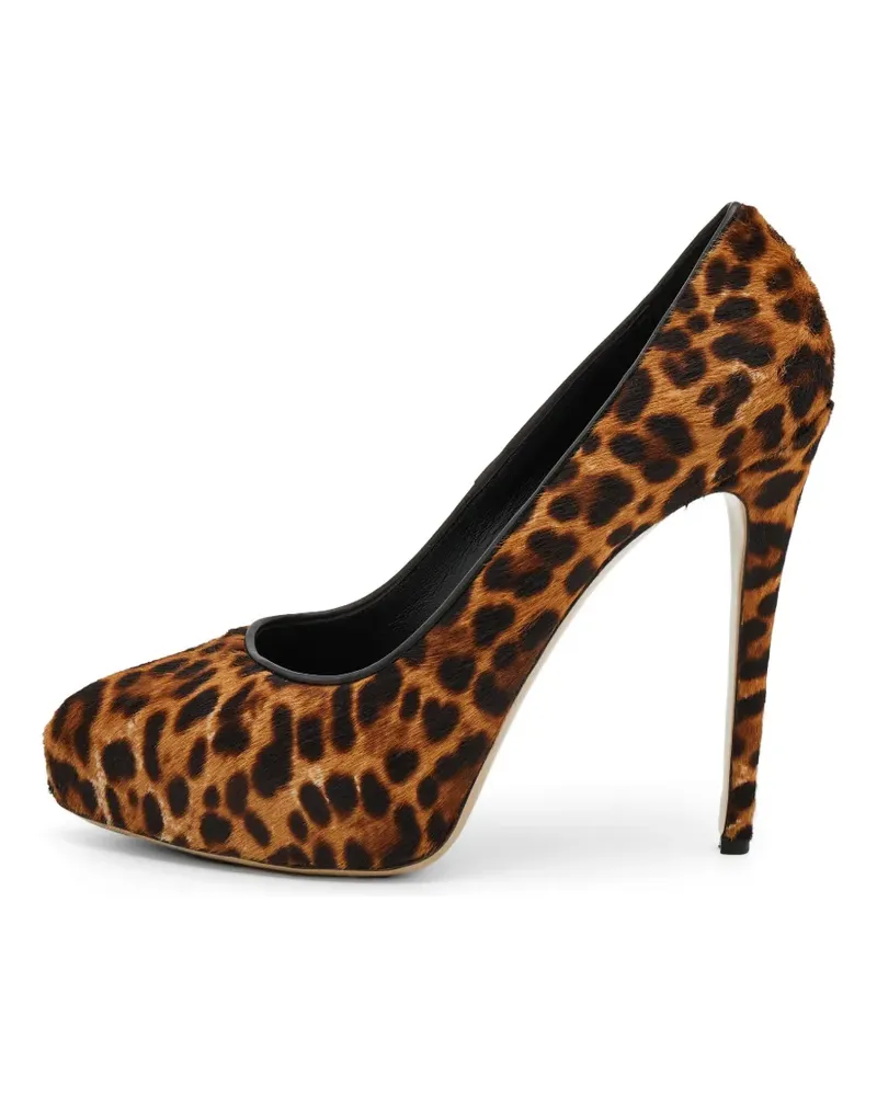 Le Silla leopard-print platform pumps - Braun Braun