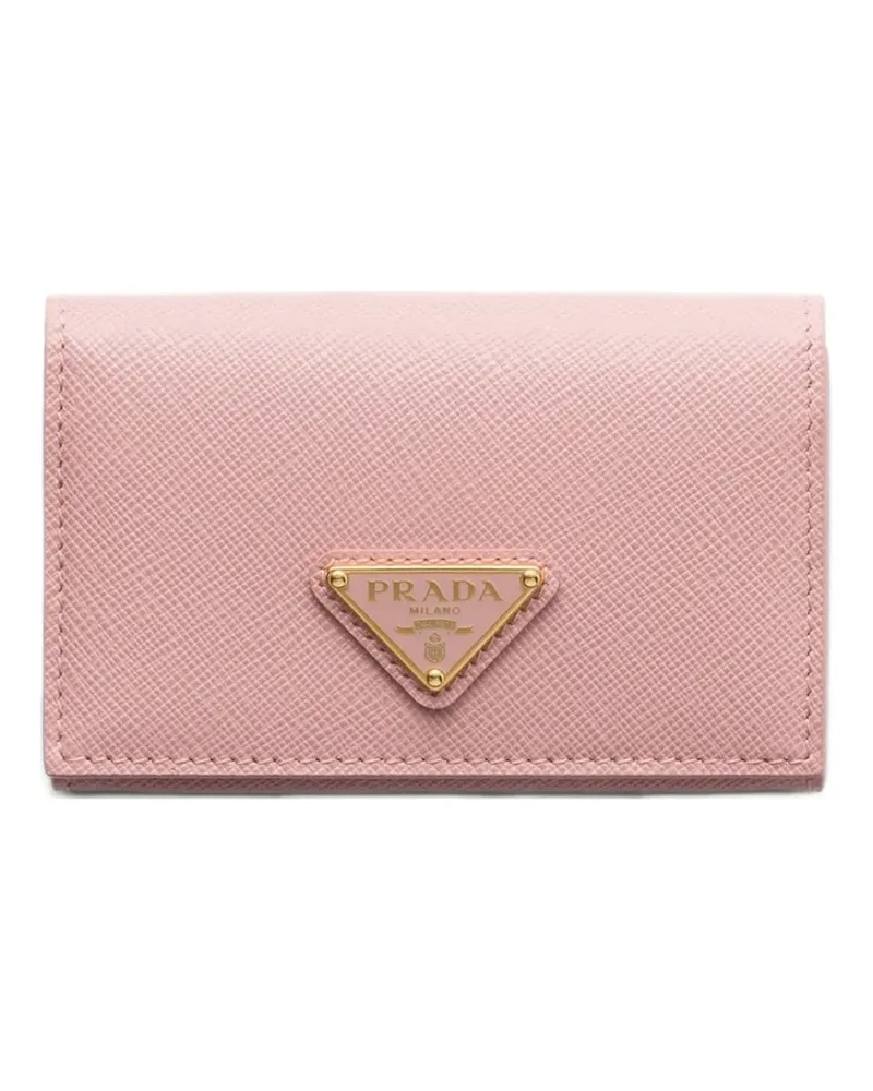 Prada Kartenetui aus Saffiano-Leder - Rosa Rosa