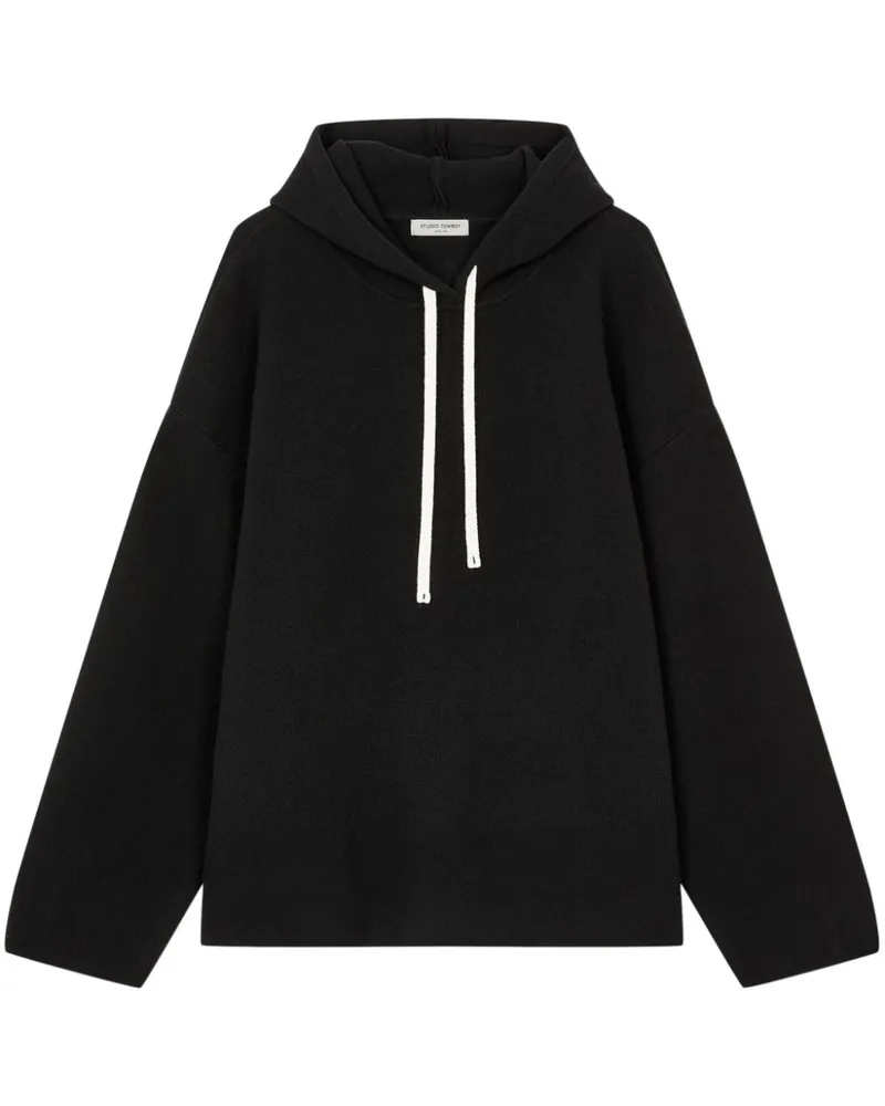 STUDIO TOMBOY Hoodie mit Kordelzug - Schwarz Schwarz