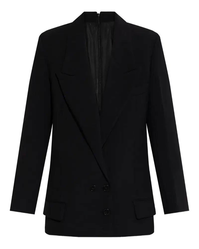 Victoria Beckham double-breasted peak-lapel jacket - Schwarz Schwarz