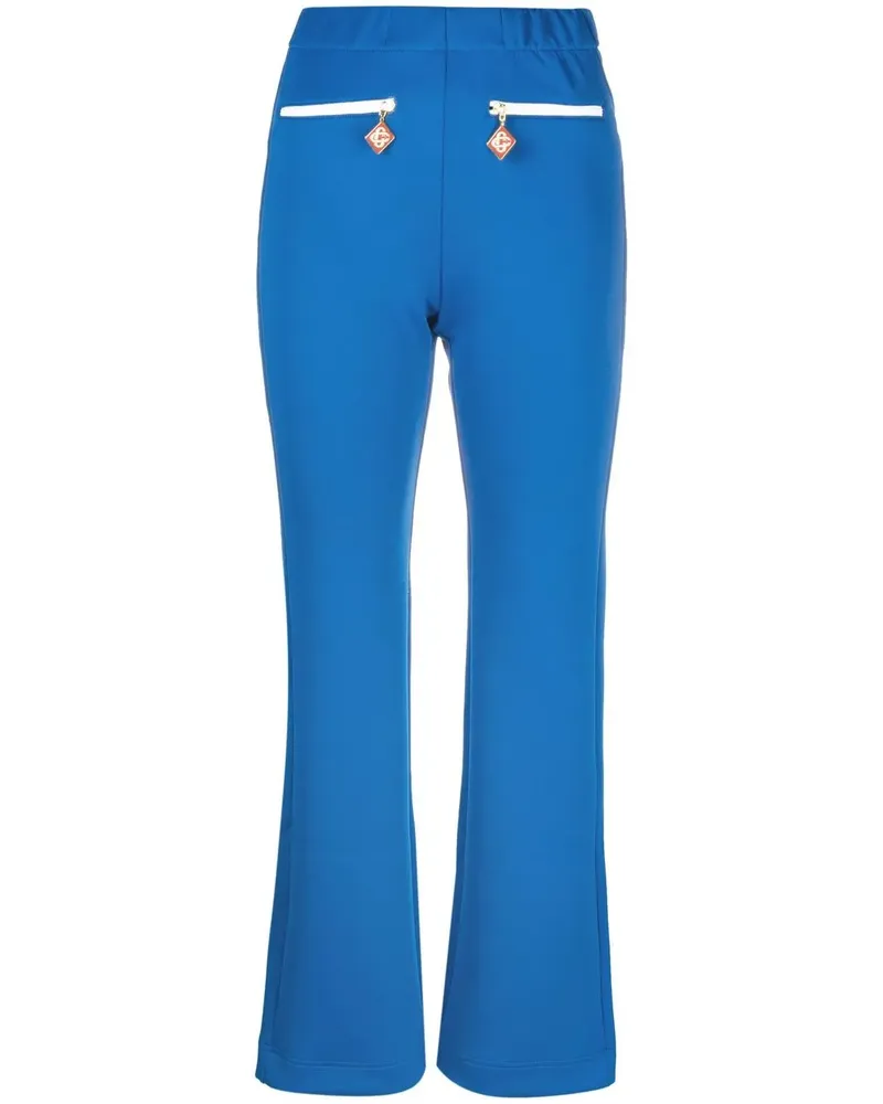 Casablanca Paris Hose mit Logo-Anhänger - Blau Blau