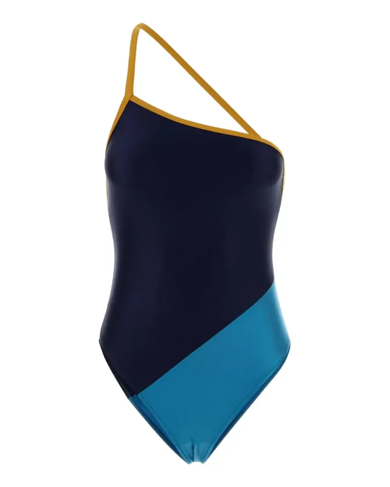 Saint Laurent two-tone swimsuit - Blau Blau