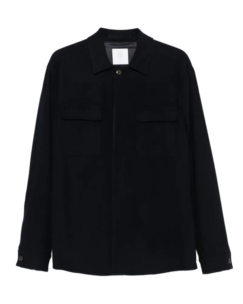 Eleventy Jacke mit Klappentasche - Blau Blau