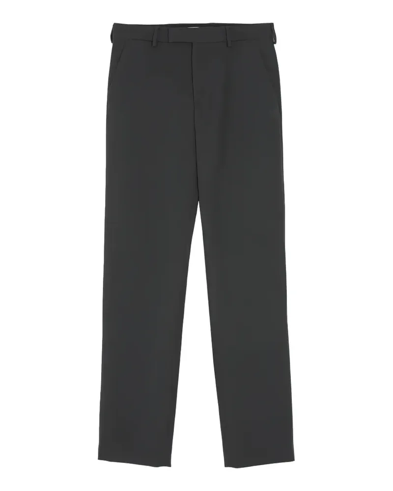 Rier Tourbe Rustic fitted virgin-wool trousers - Schwarz Schwarz