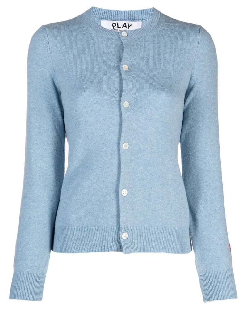 Comme des Garçons Melierter Cardigan Blau