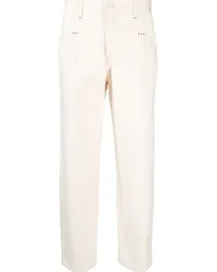 See by Chloé Tapered-Jeans mit Biesen Nude