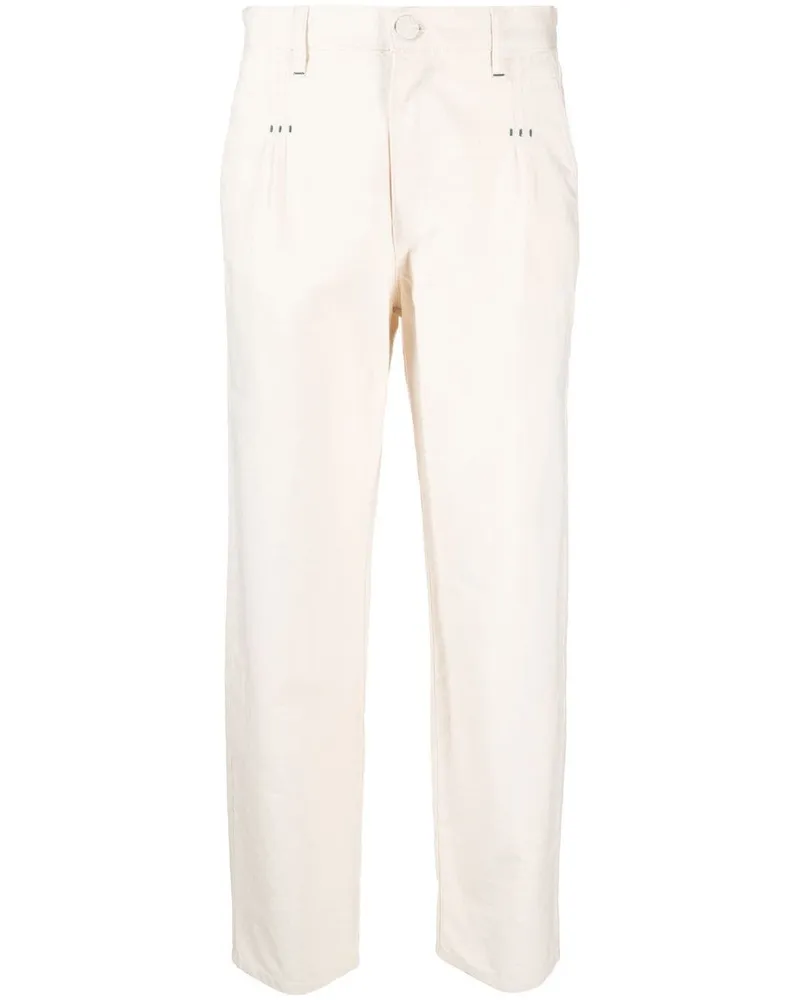 See by Chloé Tapered-Jeans mit Biesen Nude