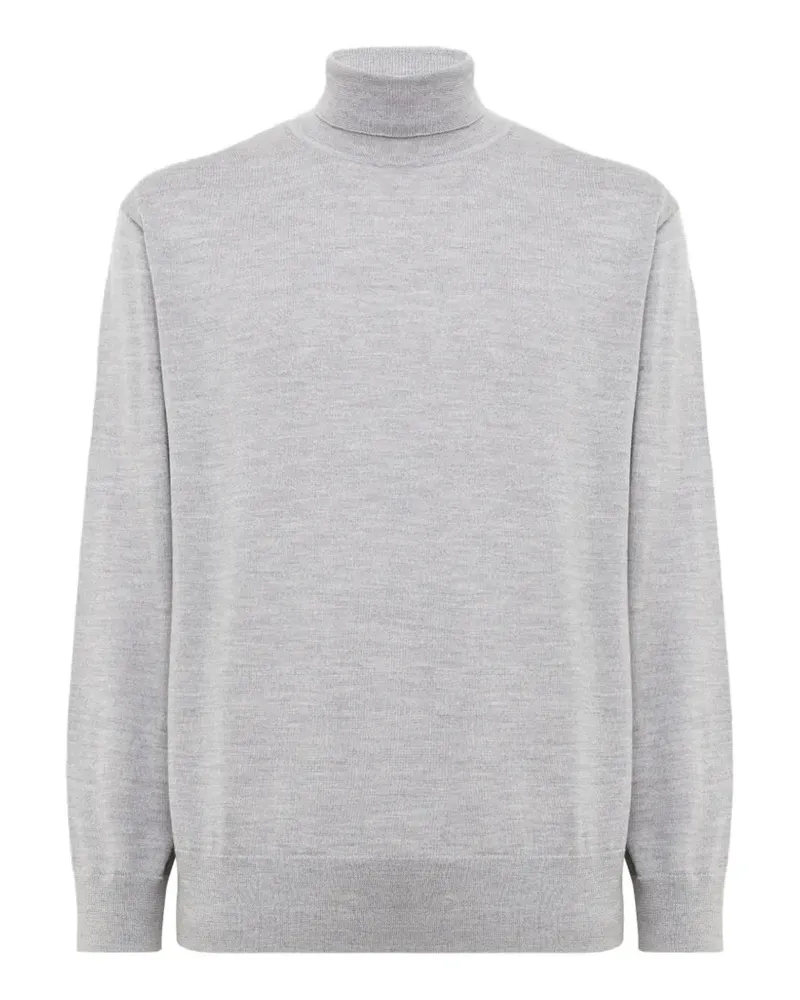 Laneus Pullover mit Rollkragen - Grau Grau