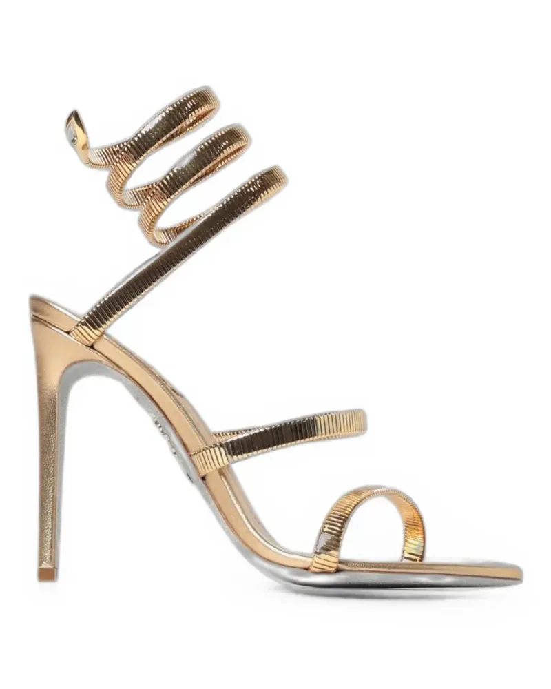 René Caovilla Juniper heeled sandals - Gold Gold