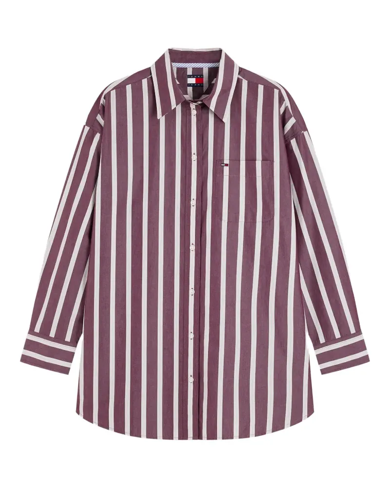 Tommy Hilfiger vertical-stripe cotton shirt - Violett Violett