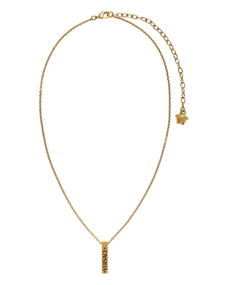 Versace Halskette mit Logo-Anhänger - Gold Gold