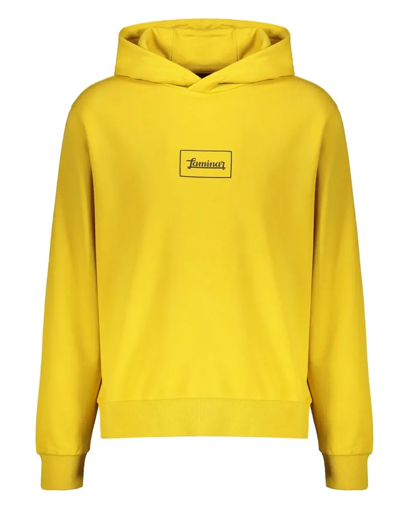 Herno Hoodie mit Logo-Stickerei - Gelb Gelb