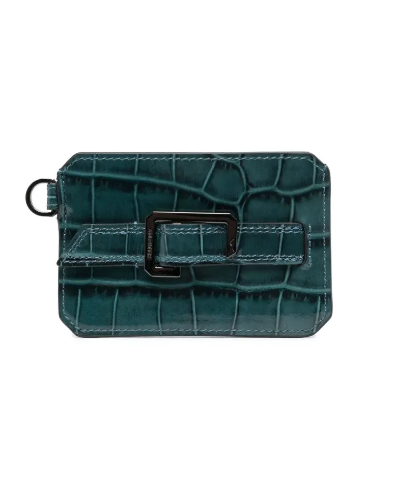 Zadig & Voltaire Kartenetui mit Kroko-Optik - Blau Blau