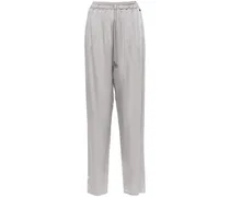 Tapered-Satinhose - Grau