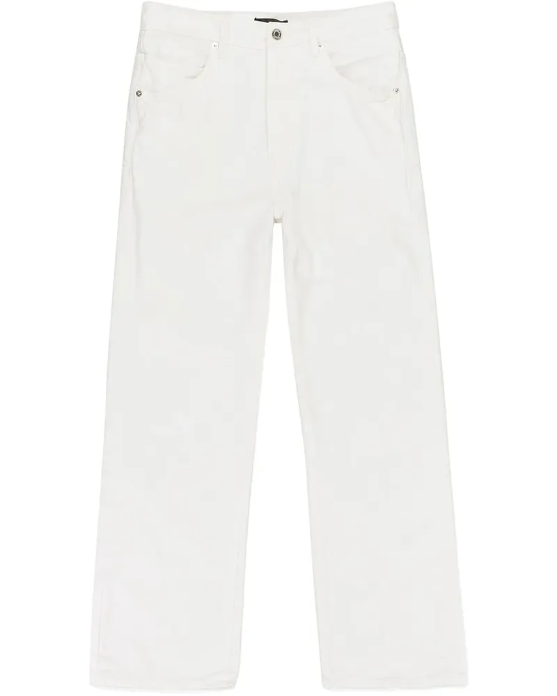 PURPLE BRAND P018 Rinsed Baggy "White" Jeans - Weiß Weiß
