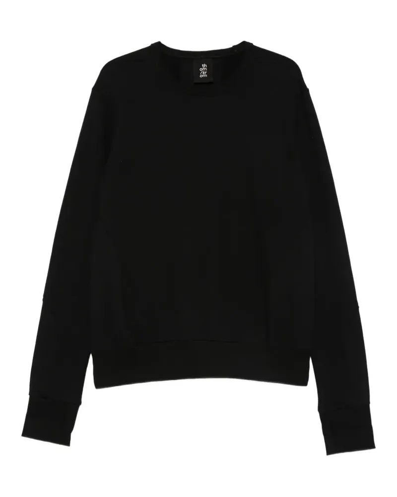 THOM KROM panelled crew-neck sweatshirt - Schwarz Schwarz