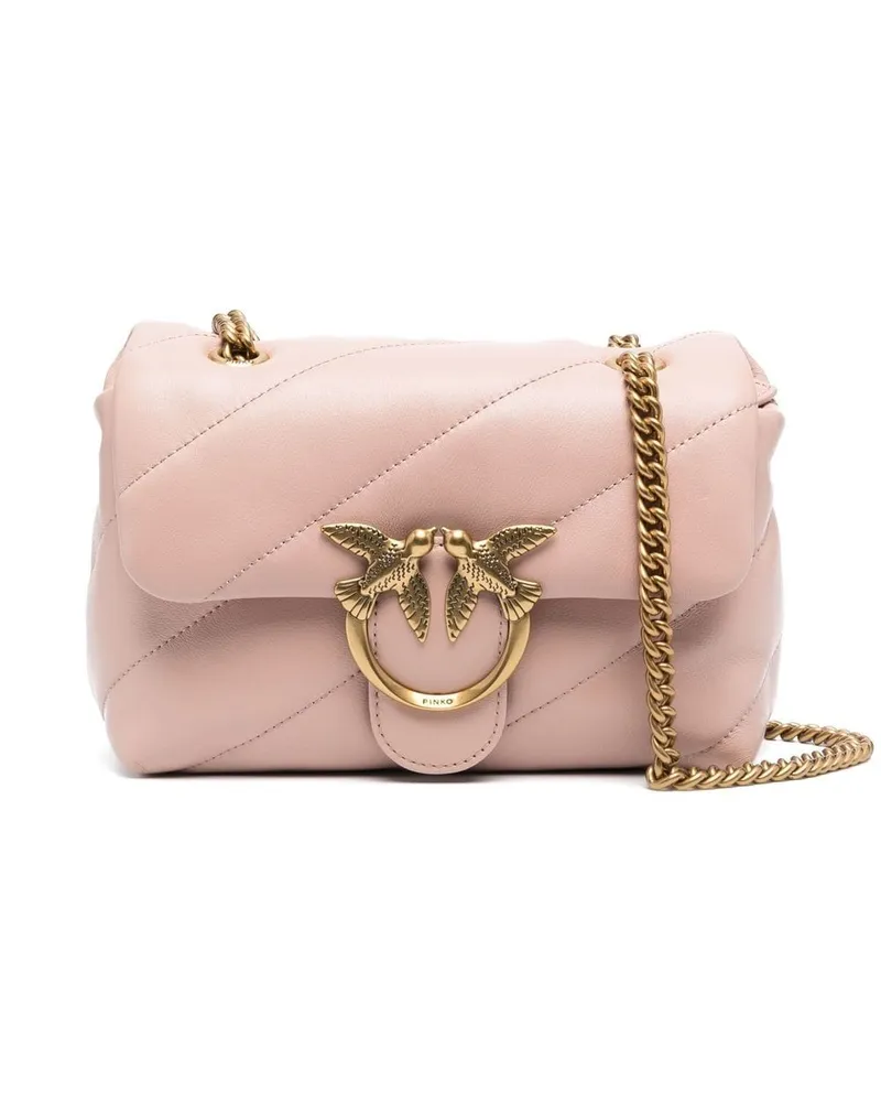 Pinko Gepolsterte mini Love Umhängetasche - Rosa Rosa