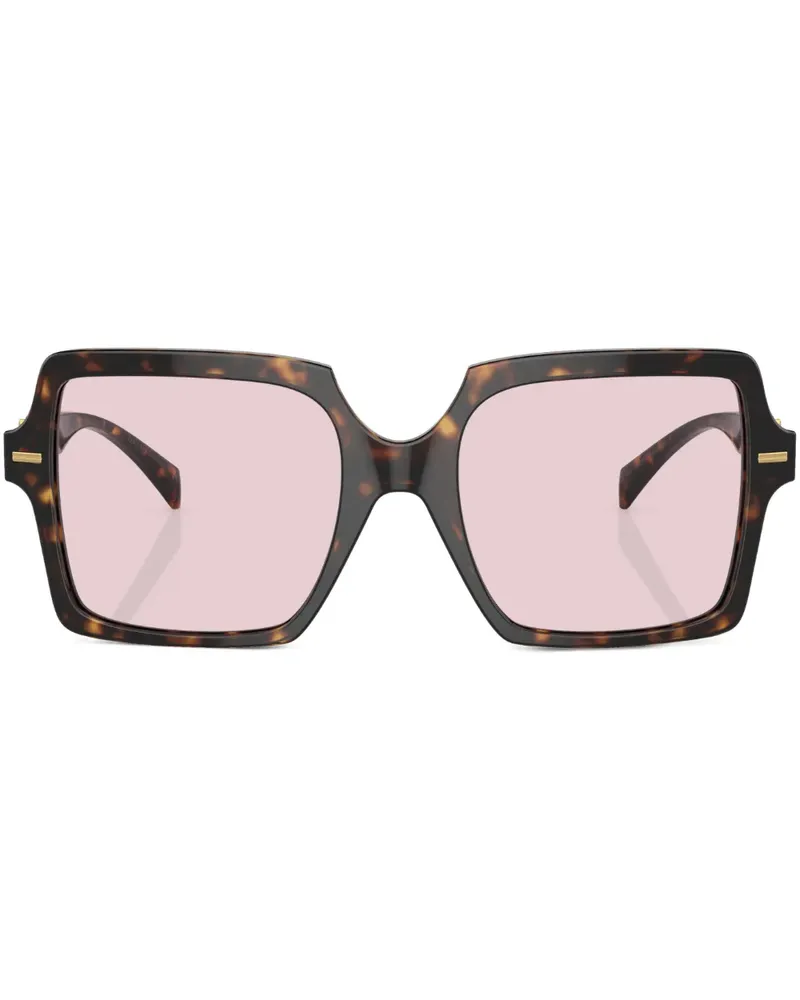 Versace Sonnenbrille mit Oversized-Gestell - Grün Grün