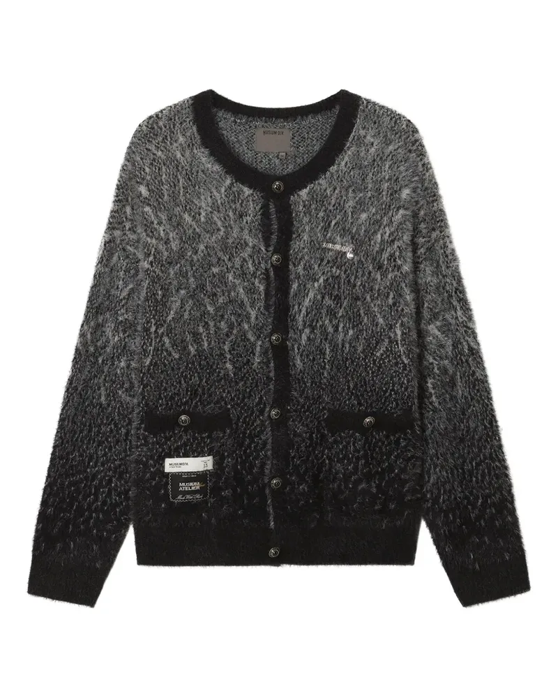 Musium Div. Cardigan mit geknöpfter Tasche - Schwarz Schwarz