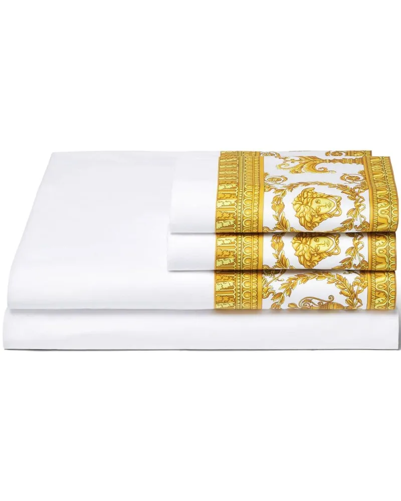 Versace I Love Baroque Full/Queen Bettwäsche-Set - Weiß Weiß
