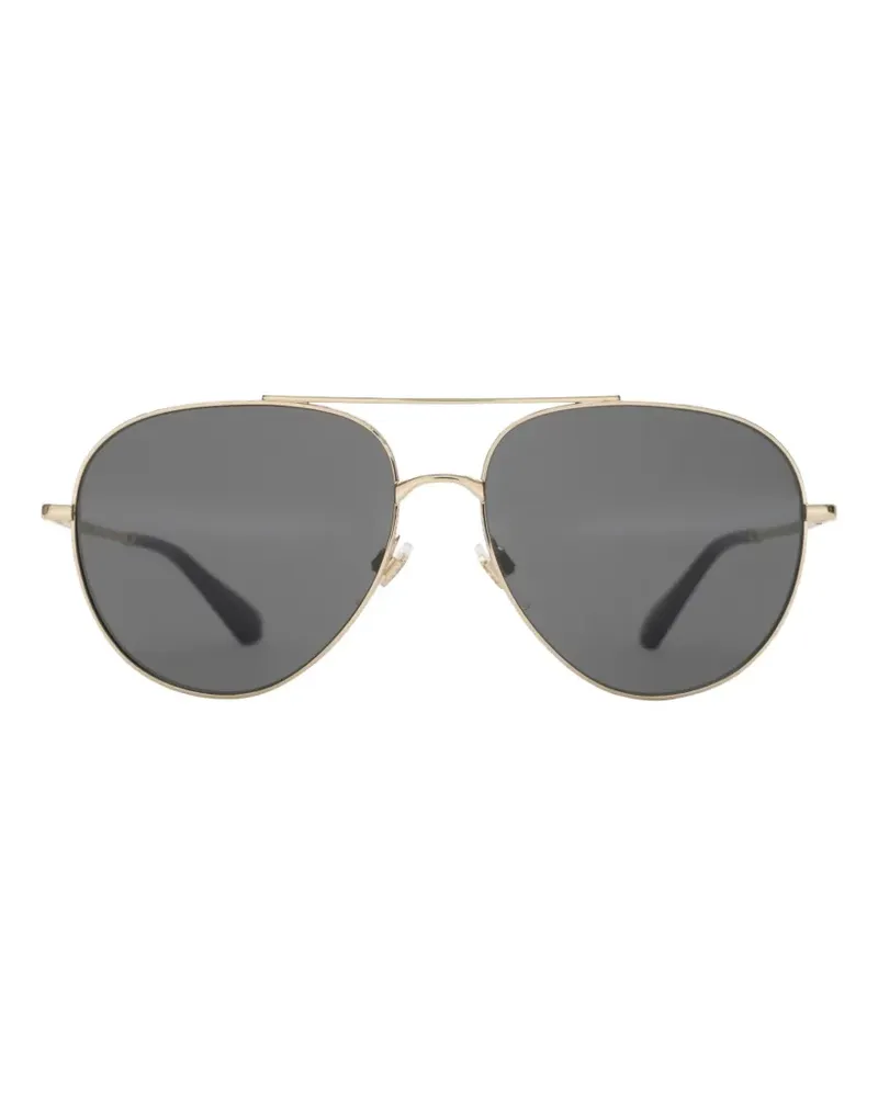 Burberry metal Check pilot sunglasses - Gold Gold
