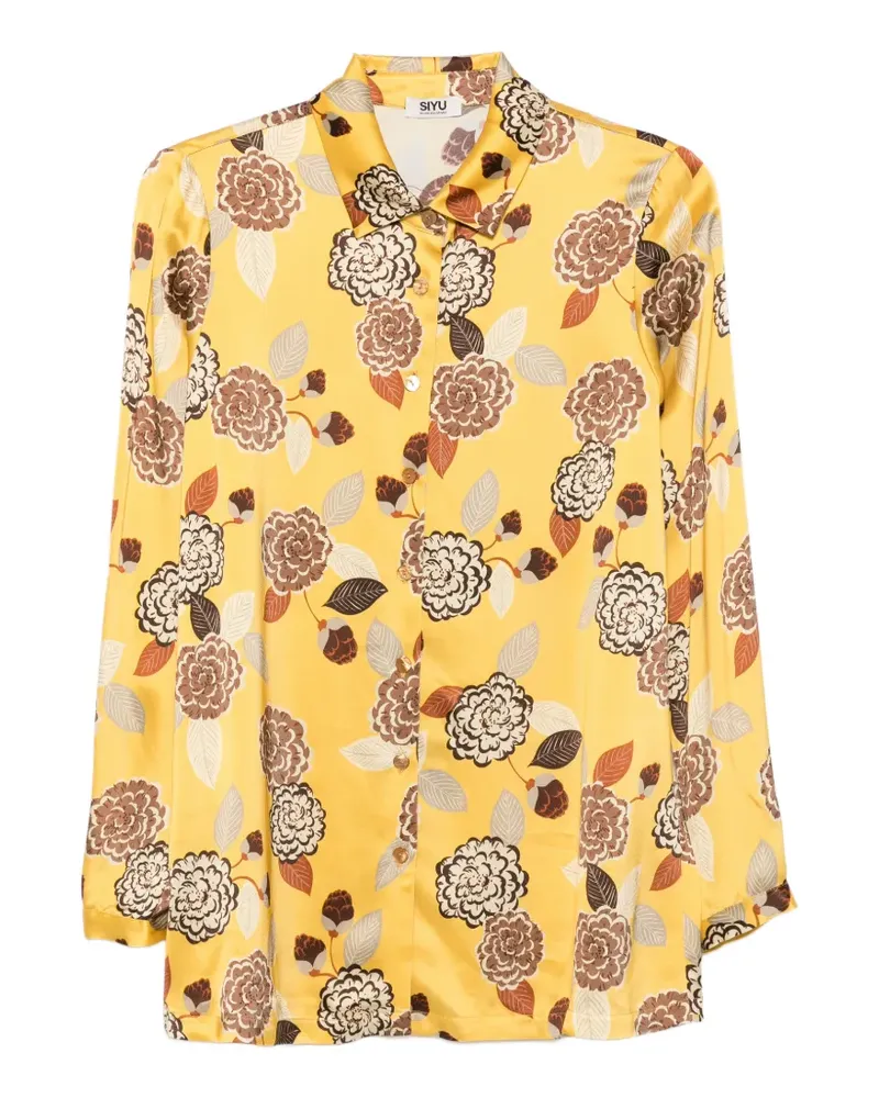 SIYU floral-print shirt - Gelb Gelb