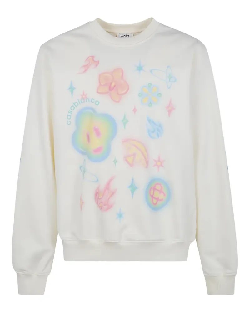 Casablanca Paris Sweatshirt mit grafischem Print - Nude Nude