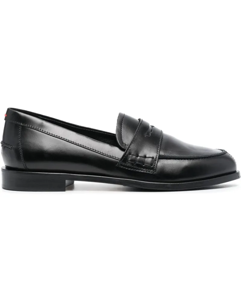 aeyde Klassische Penny-Loafer - Schwarz Schwarz