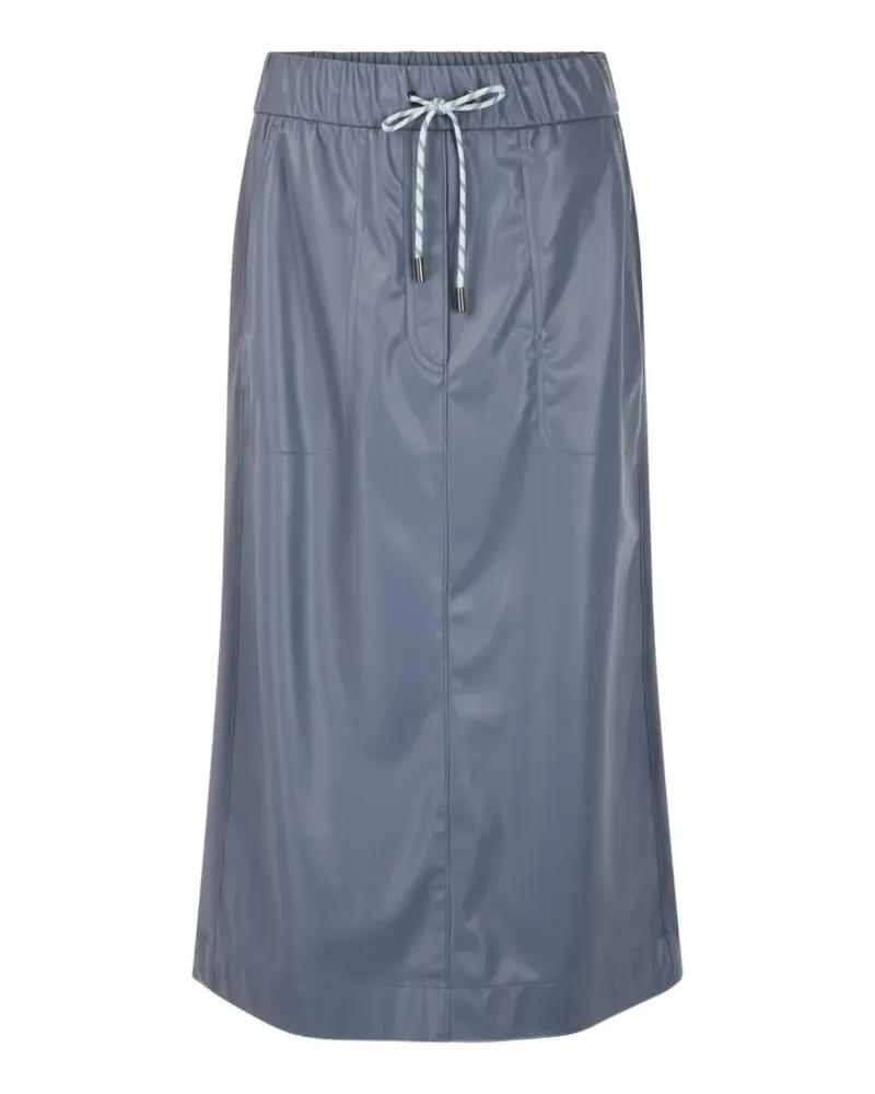 Marc Cain drawstring-waist midi skirt - Grau Grau
