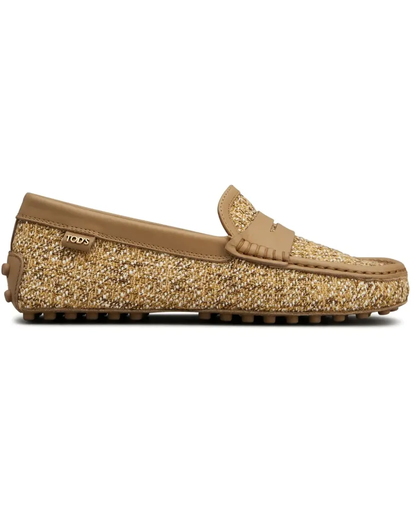 TOD'S Loafer aus Tweed - Nude Nude