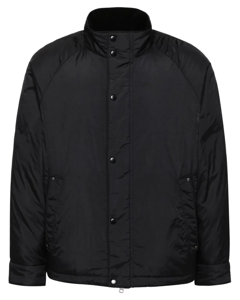 ManOnTheBoon Wattierte Jacke mit Kordelzugsaum - Schwarz Schwarz