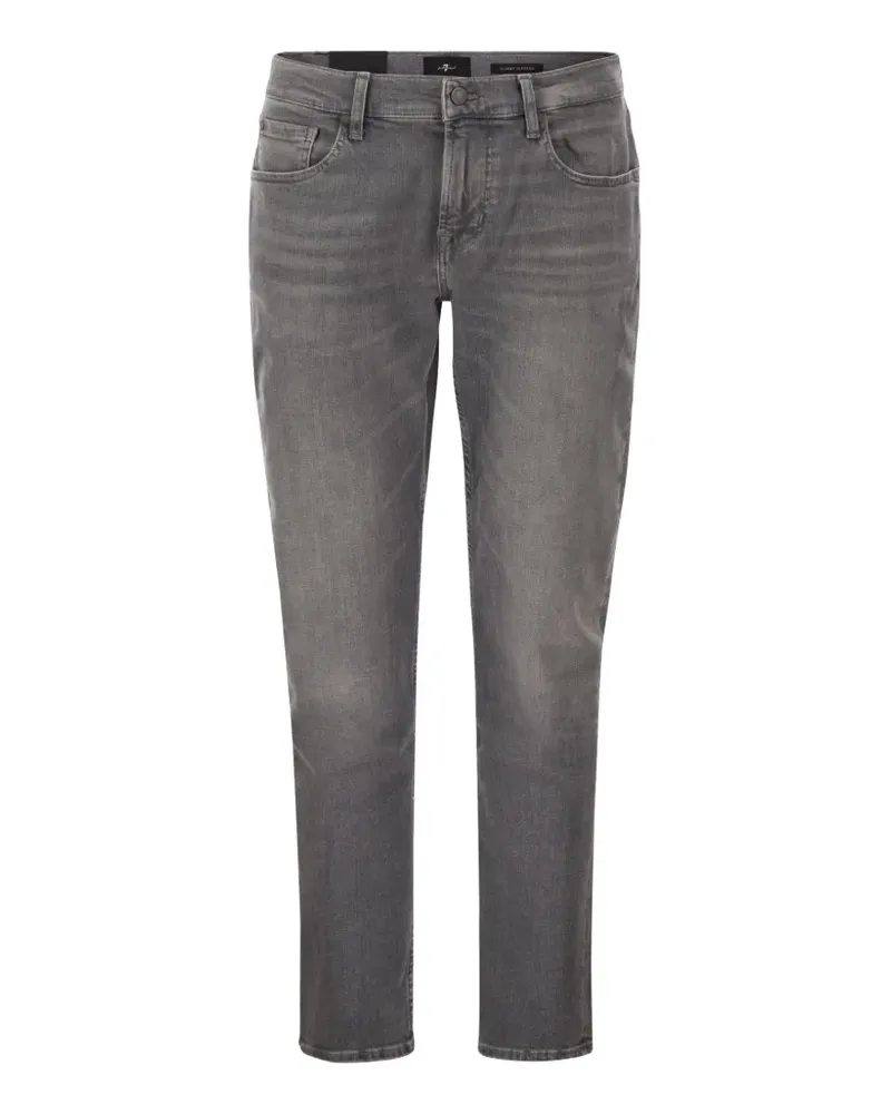 7 for all mankind belt-loop buttoned jeans - Grau Grau