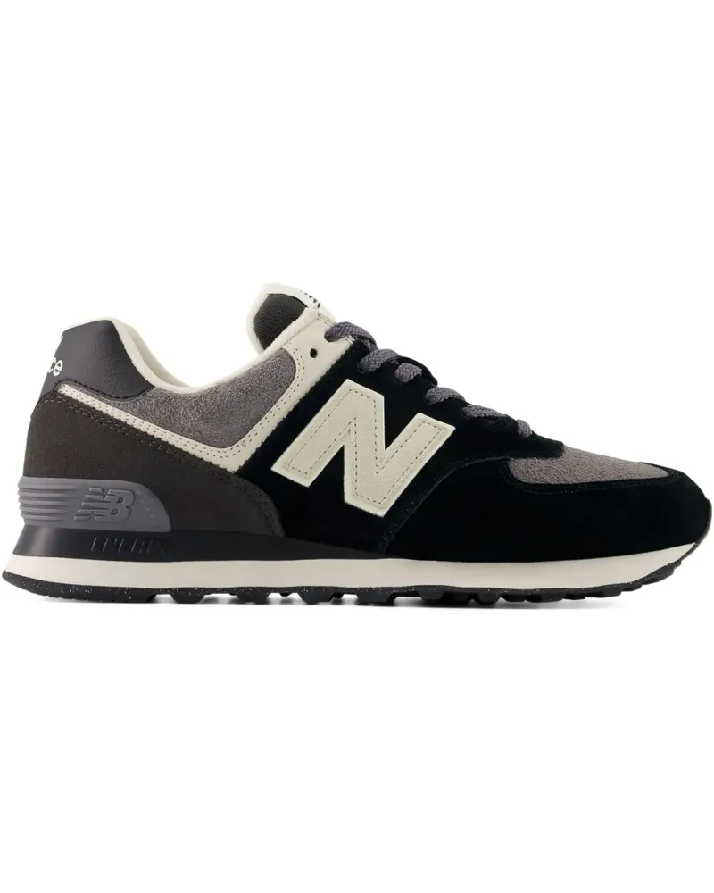 New Balance 574 logo-patch sneakers - Schwarz Schwarz